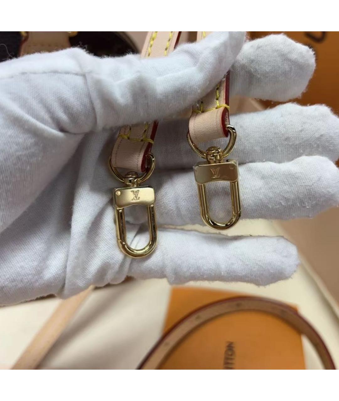 LOUIS VUITTON Коричневая сумка через плечо из канвы, фото 8