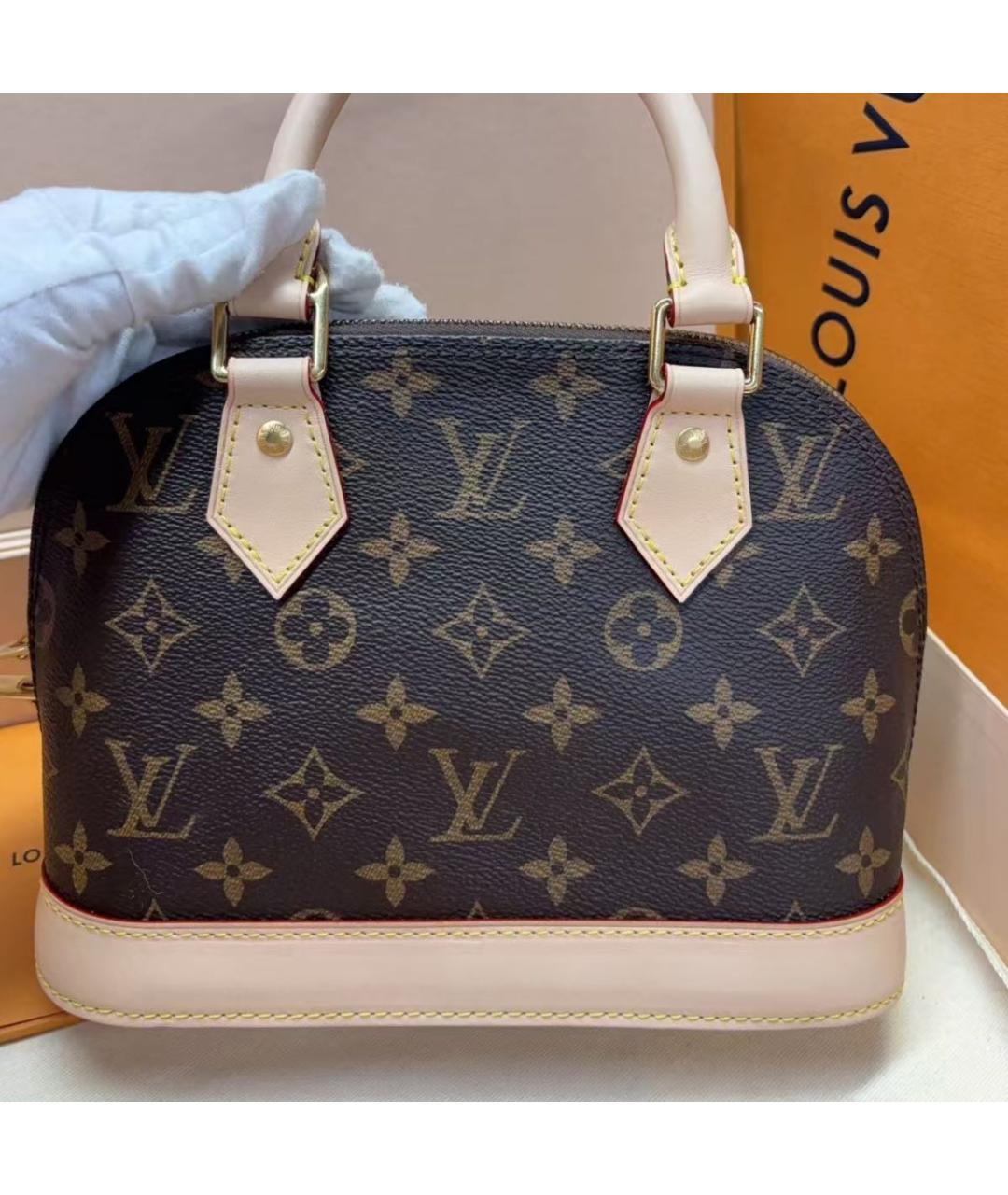 LOUIS VUITTON Коричневая сумка через плечо из канвы, фото 5