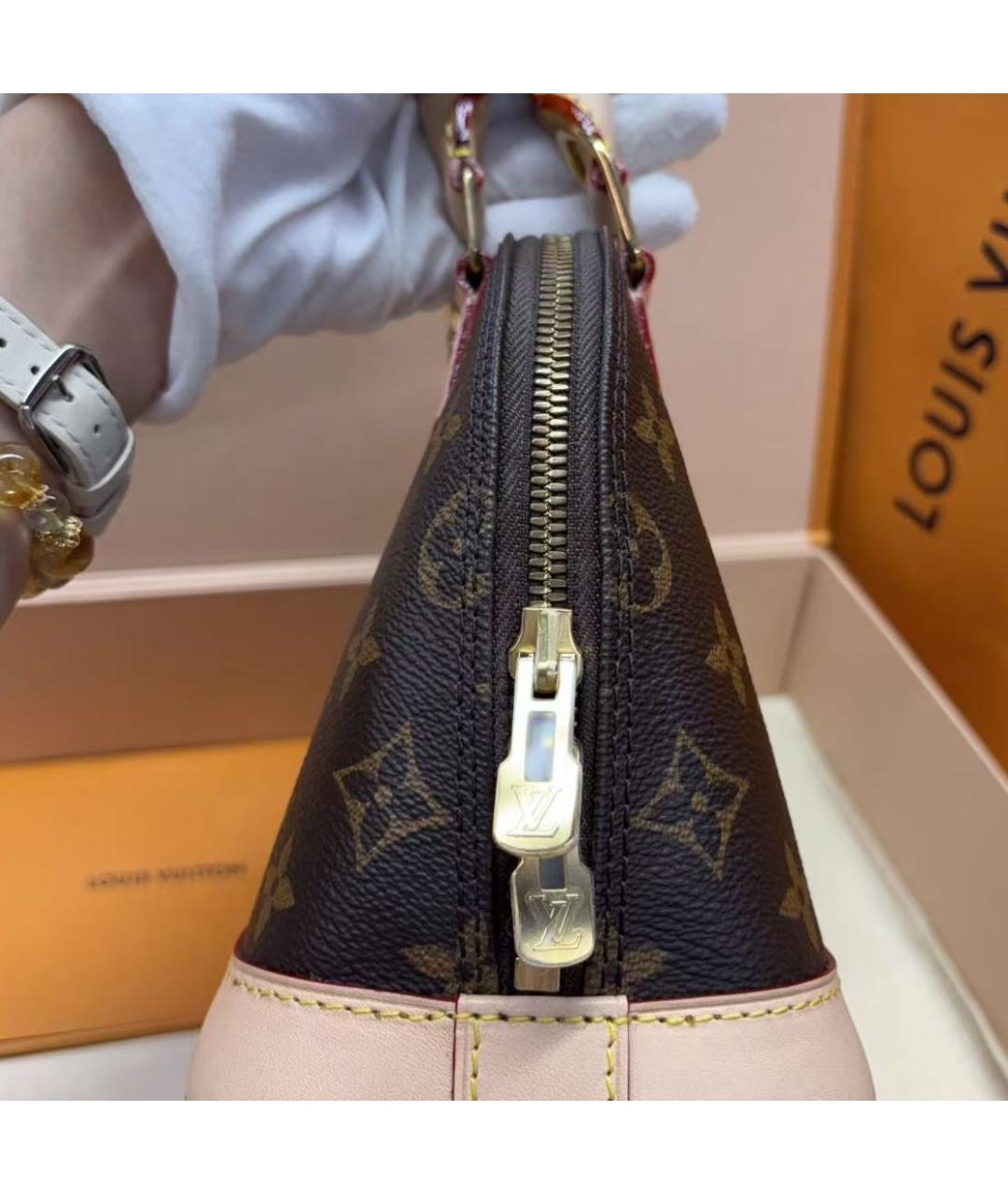 LOUIS VUITTON Коричневая сумка через плечо из канвы, фото 6
