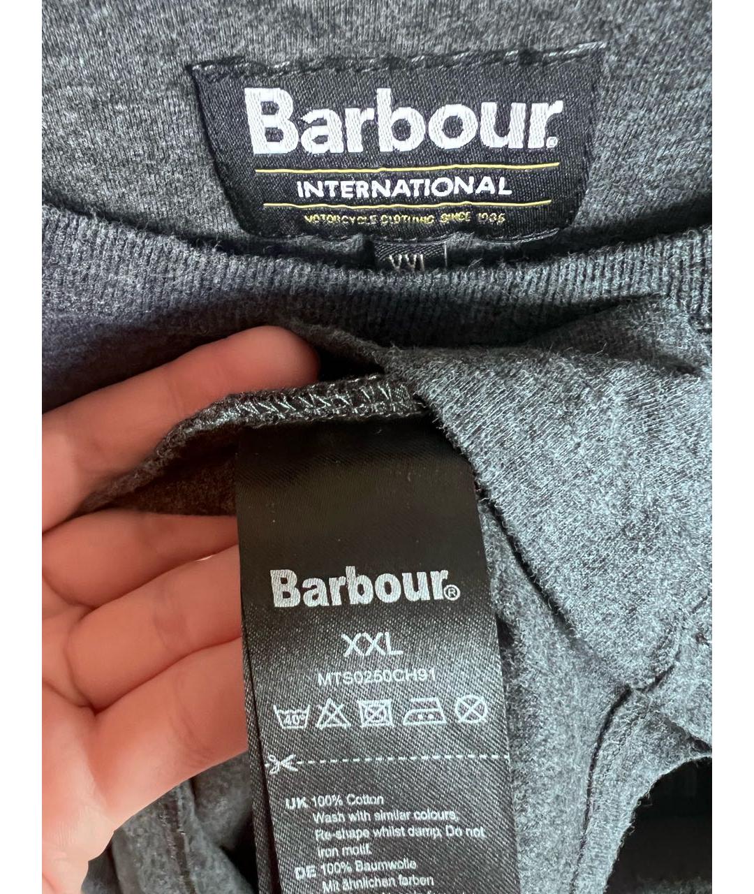 BARBOUR Серая футболка, фото 3