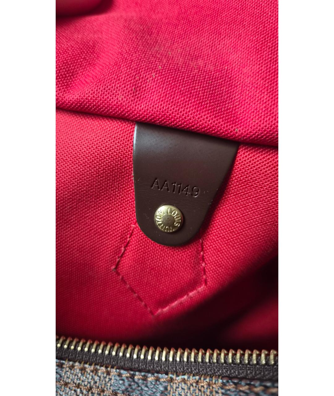 LOUIS VUITTON Коричневая сумка с короткими ручками из канвы, фото 9