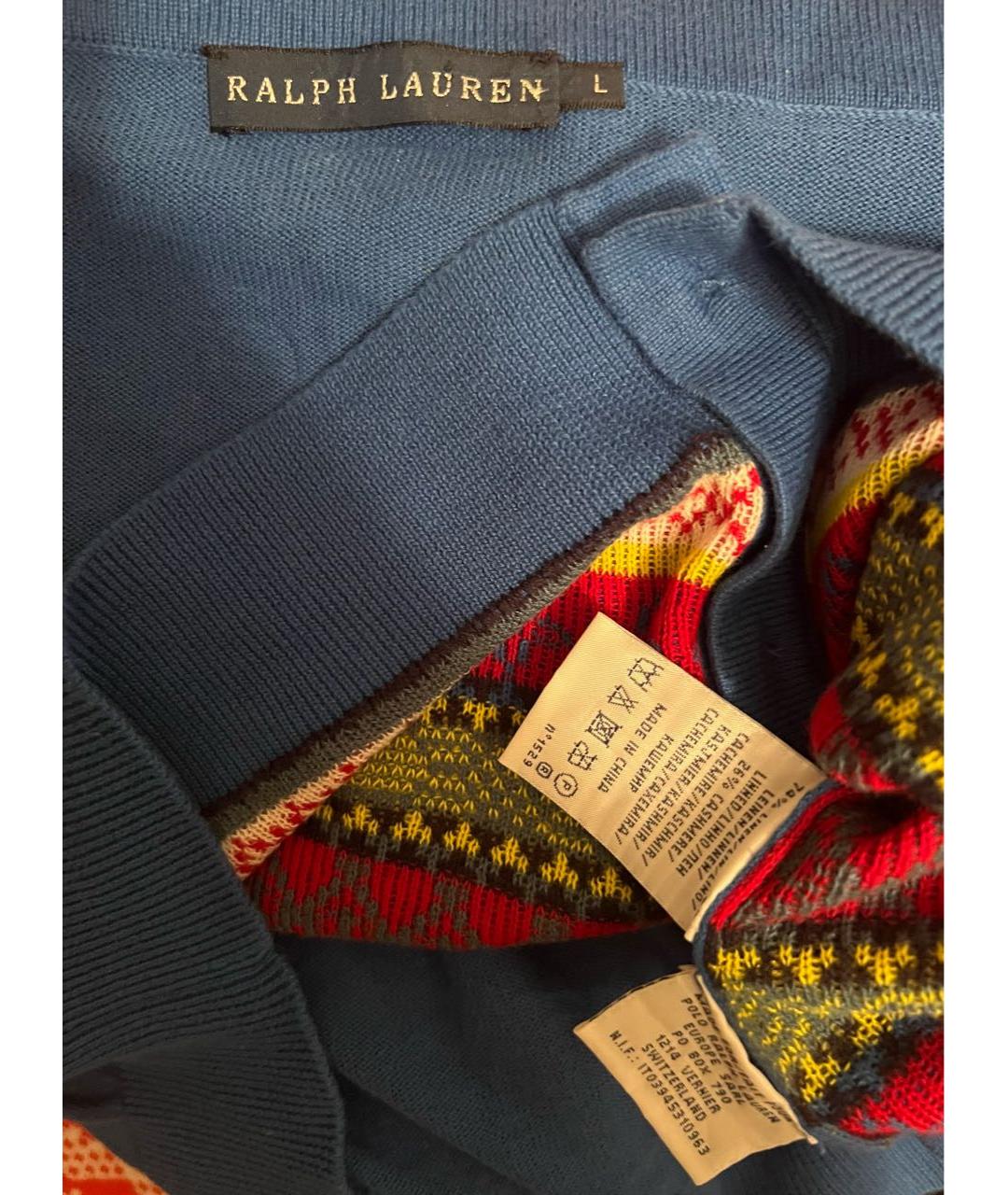 RALPH LAUREN Синий кардиган, фото 3