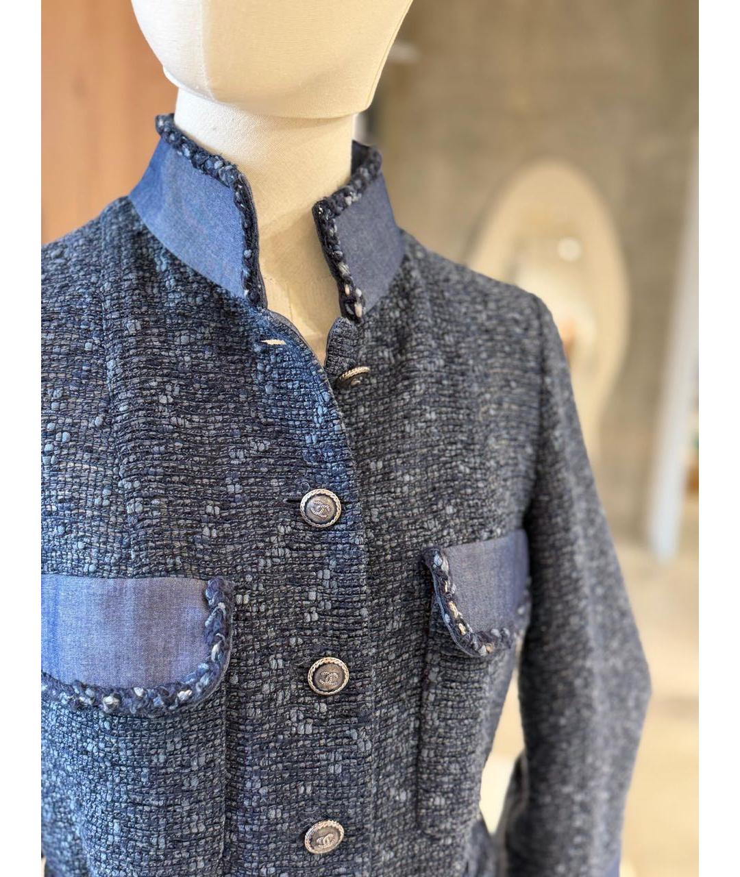 CHANEL Серый жакет/пиджак, фото 2