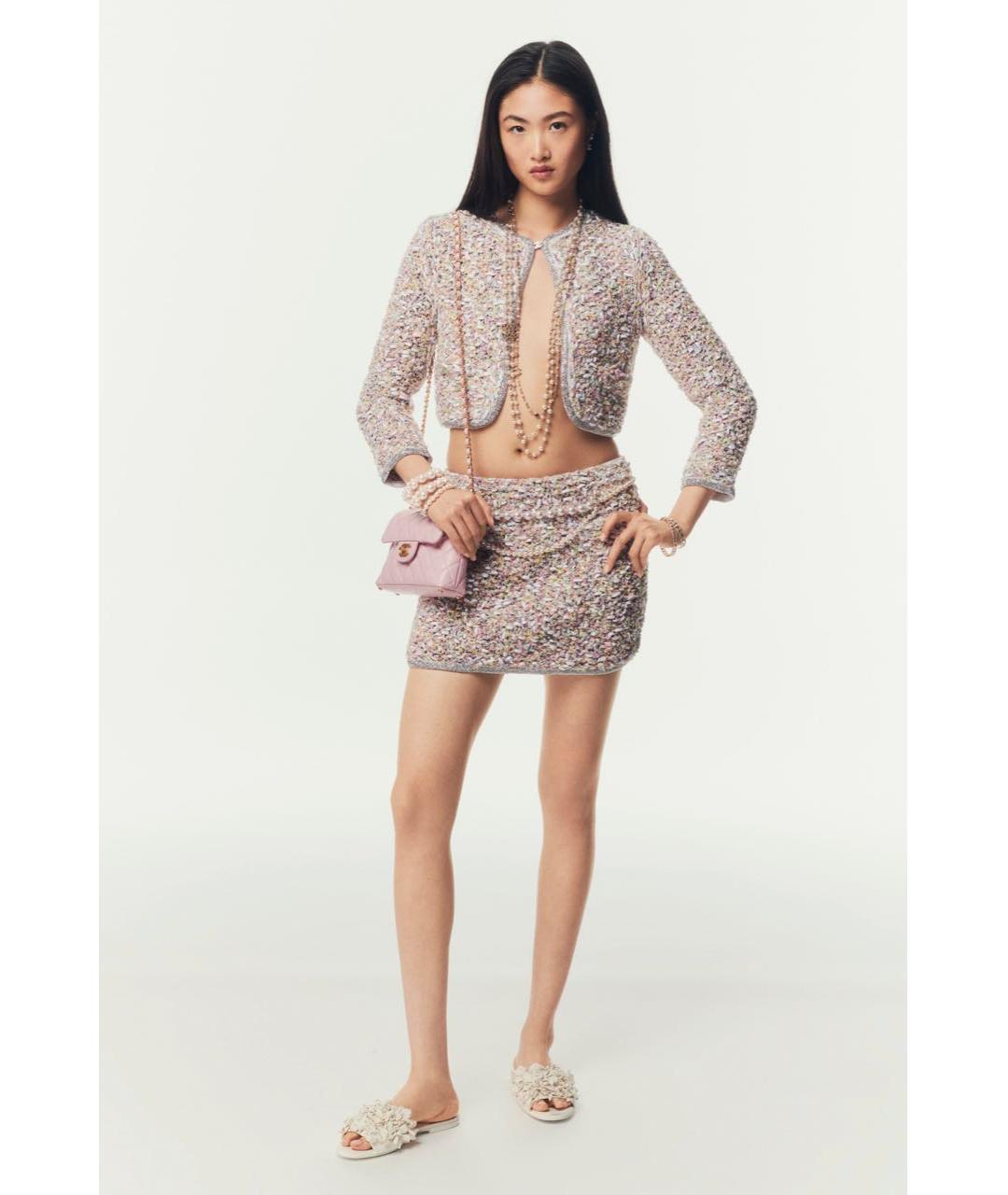 CHANEL Мульти вискозный костюм с юбками, фото 7
