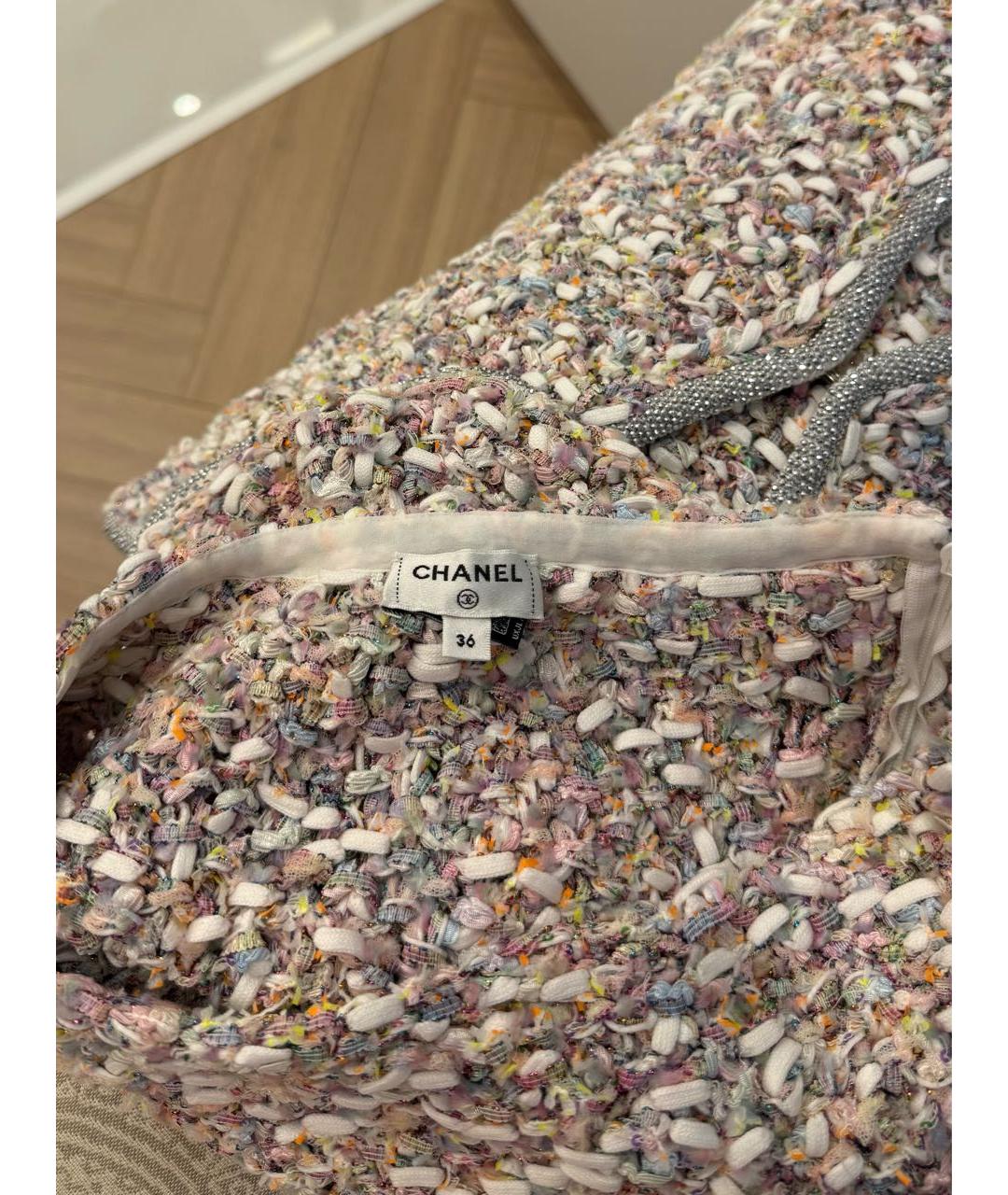 CHANEL Мульти вискозный костюм с юбками, фото 6