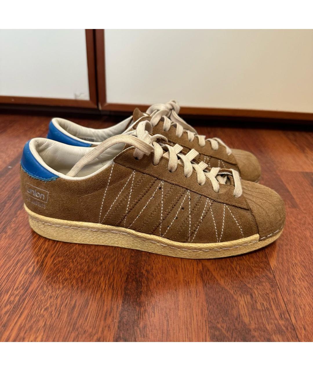 ADIDAS Коричневые замшевые кроссовки, фото 9