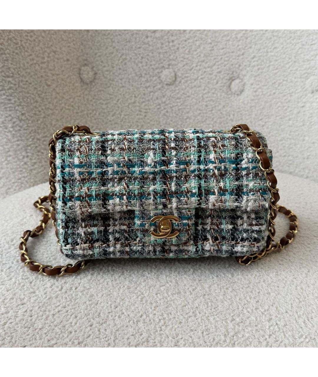CHANEL Твидовая сумка через плечо, фото 2