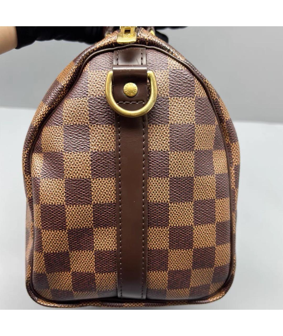 LOUIS VUITTON Коричневая сумка через плечо из канвы, фото 4