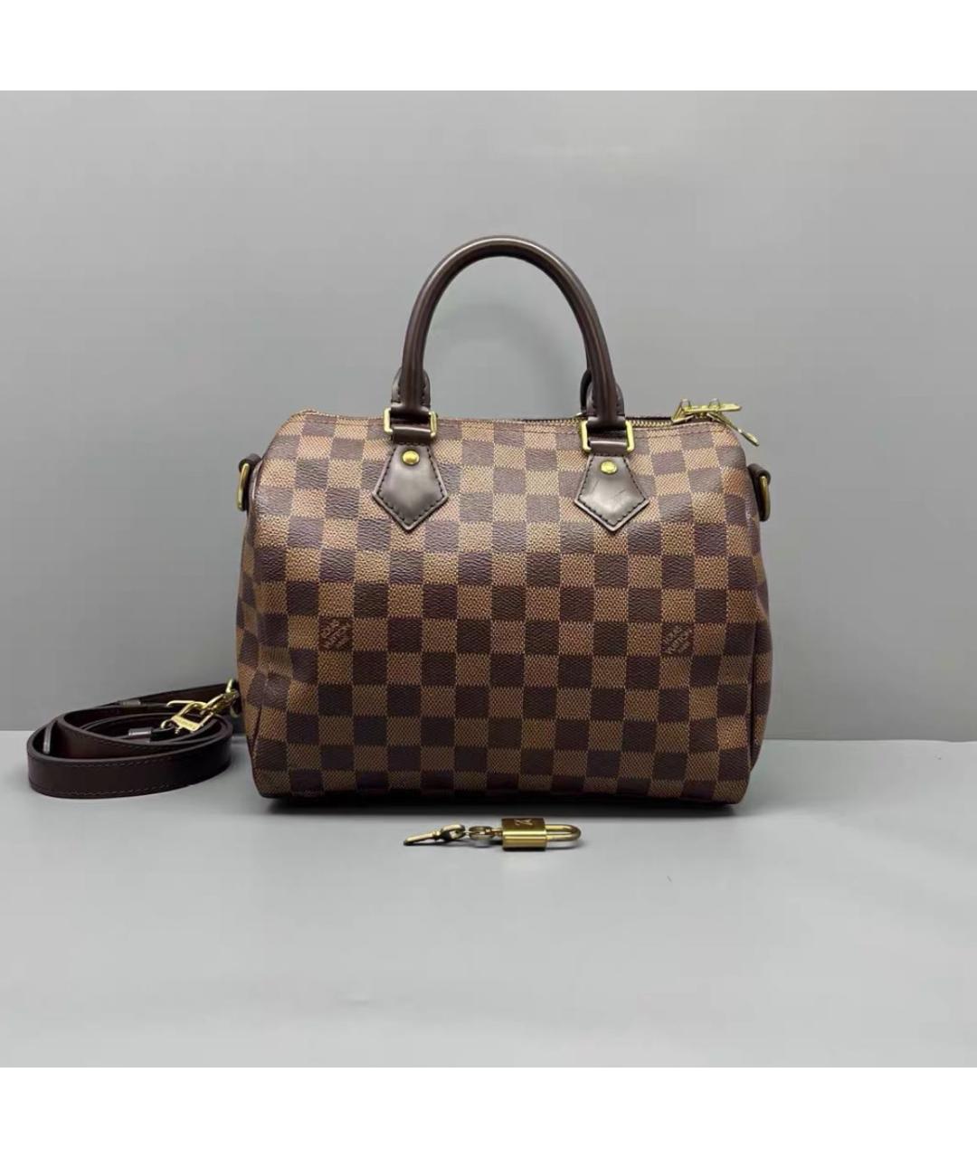 LOUIS VUITTON Коричневая сумка через плечо из канвы, фото 2