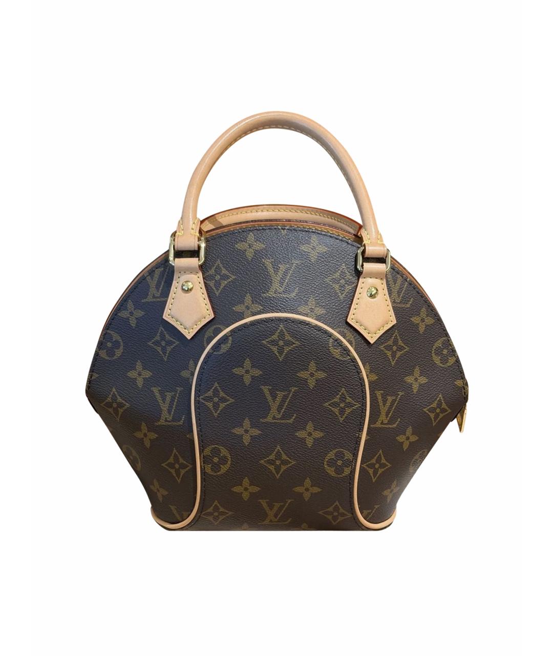 LOUIS VUITTON Коричневая сумка с короткими ручками из канвы, фото 1