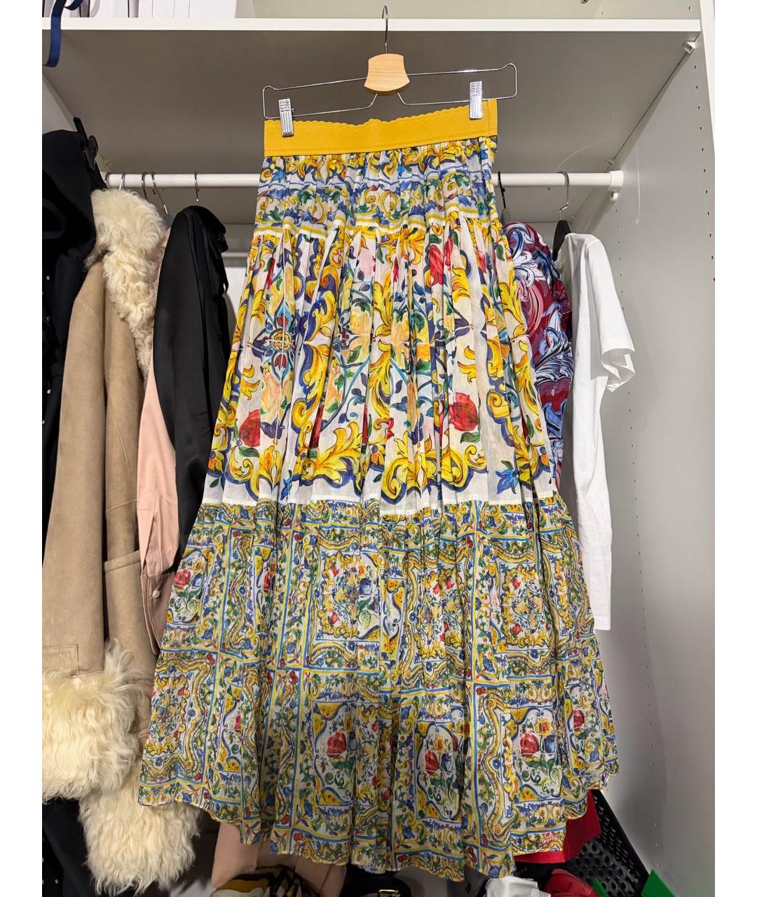 DOLCE&GABBANA Мульти юбка макси, фото 7