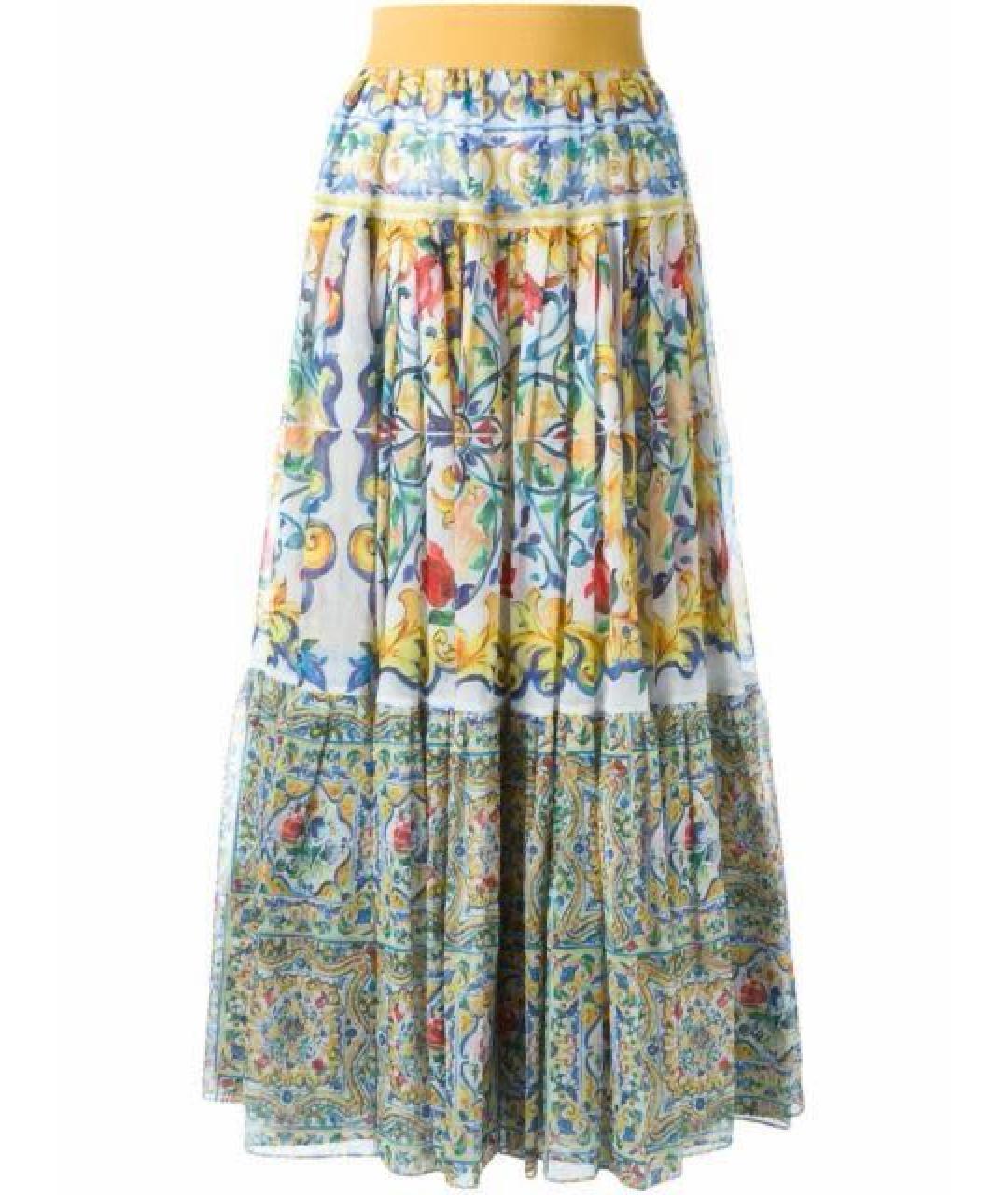 DOLCE&GABBANA Мульти юбка макси, фото 6