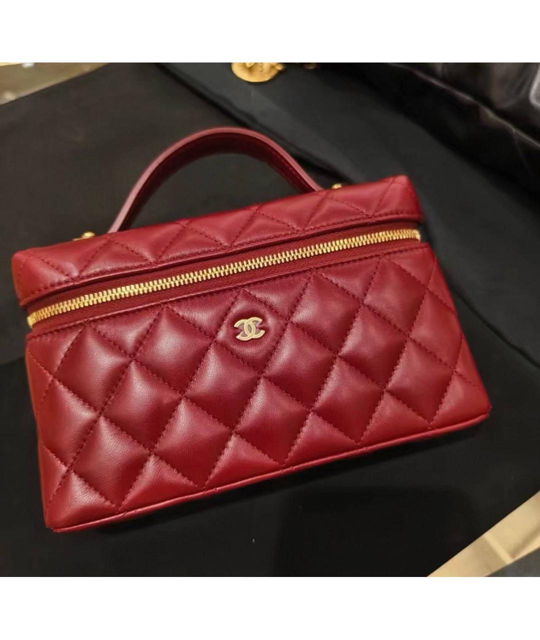 CHANEL Красная сумка через плечо, фото 5