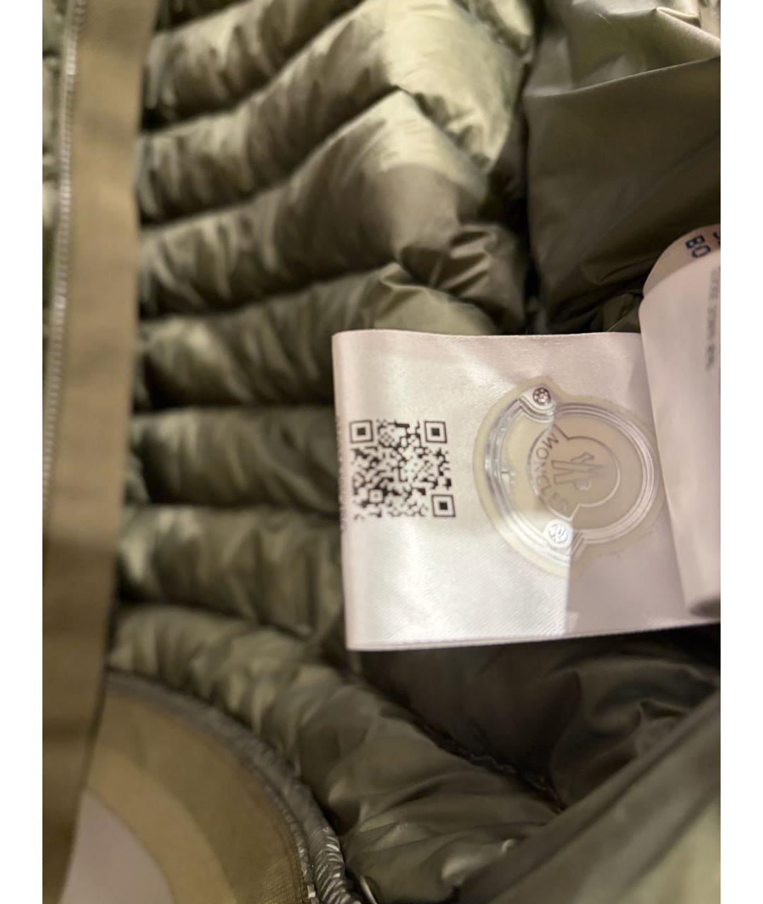 MONCLER Зеленая нейлоновая куртка, фото 4