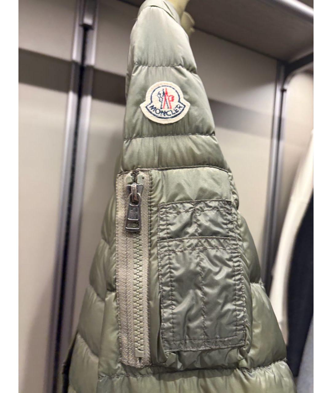 MONCLER Зеленая нейлоновая куртка, фото 3