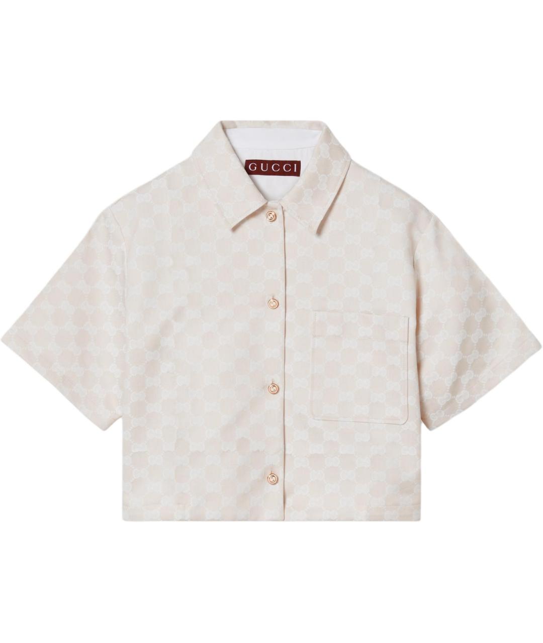 GUCCI Бежевая рубашка, фото 1