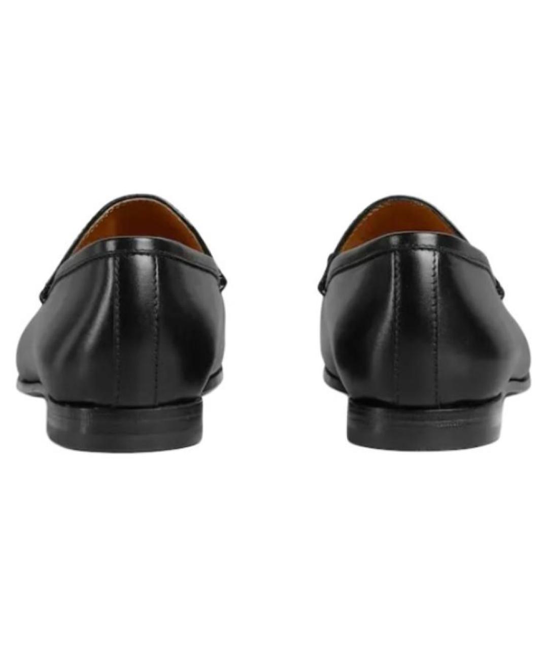 GUCCI Черные кожаные лоферы, фото 4
