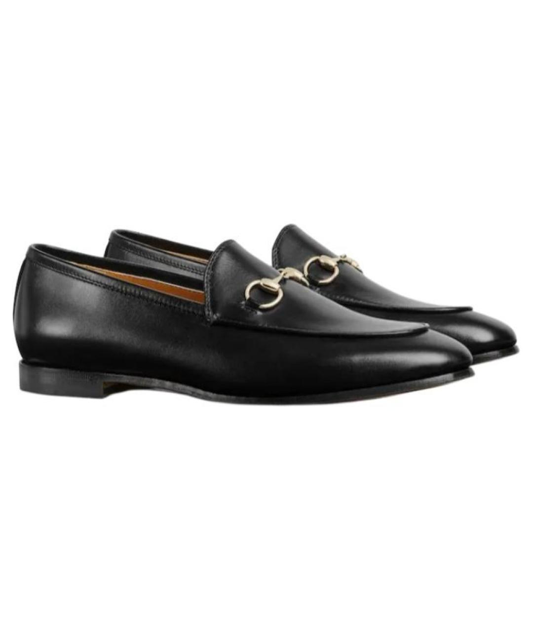 GUCCI Черные кожаные лоферы, фото 3