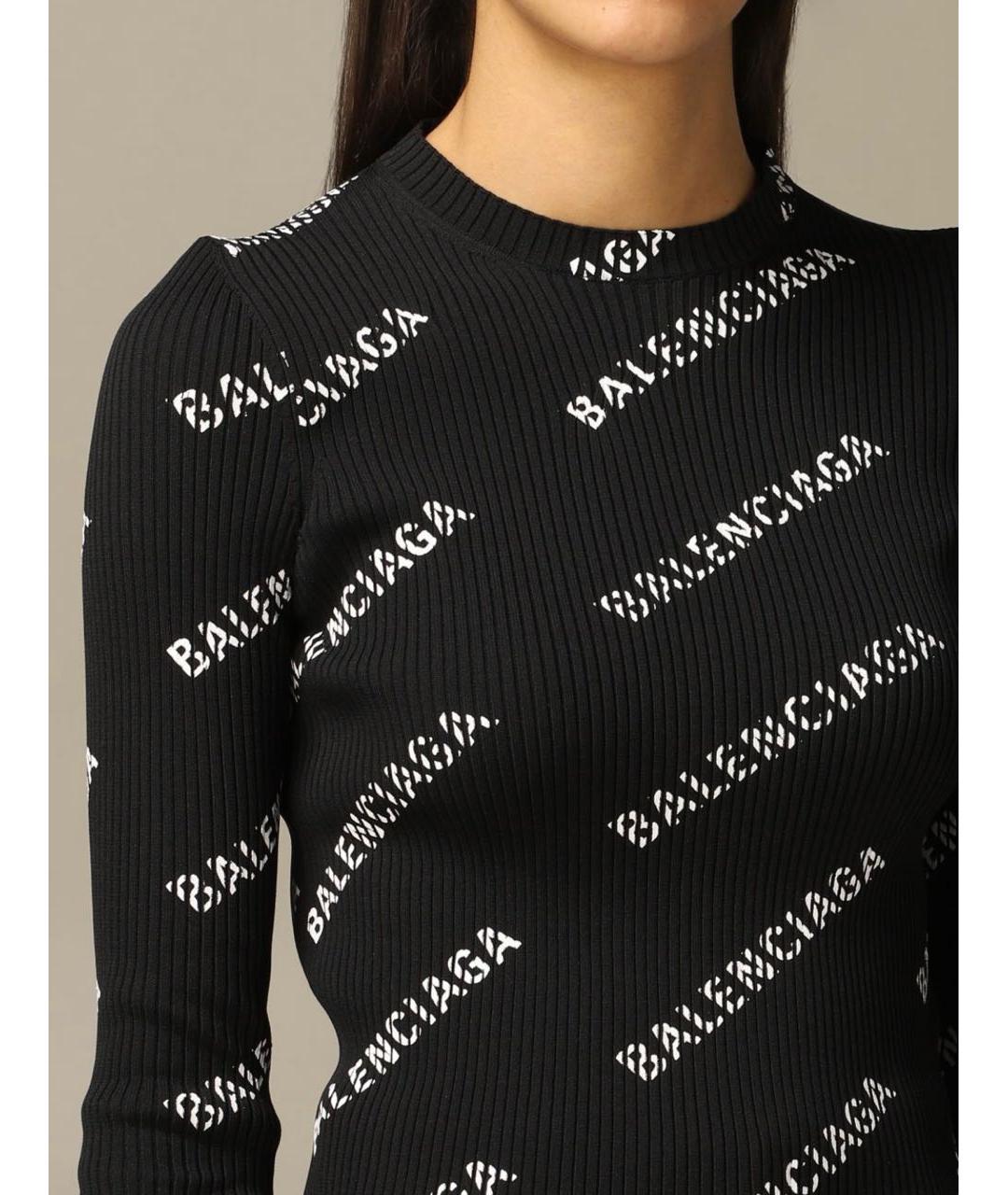 BALENCIAGA Черный джемпер / свитер, фото 2