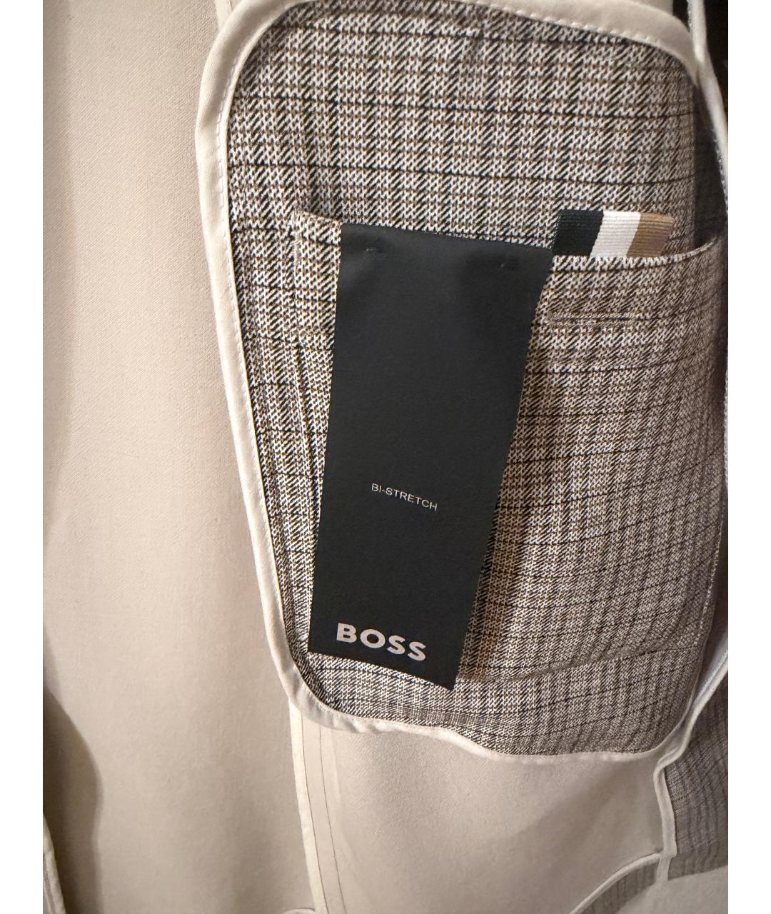 HUGO BOSS Коричневое вискозное пальто, фото 3