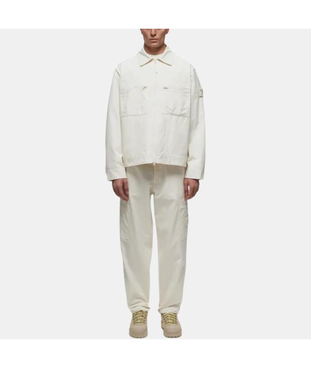 STONE ISLAND Белая куртка, фото 4