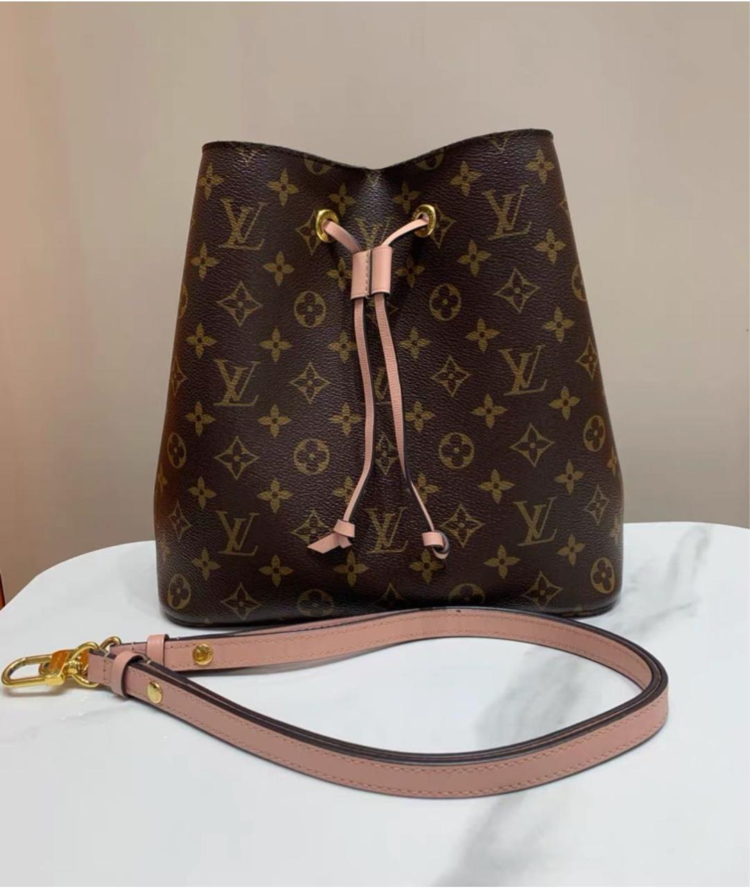LOUIS VUITTON Коричневая сумка через плечо из канвы, фото 2