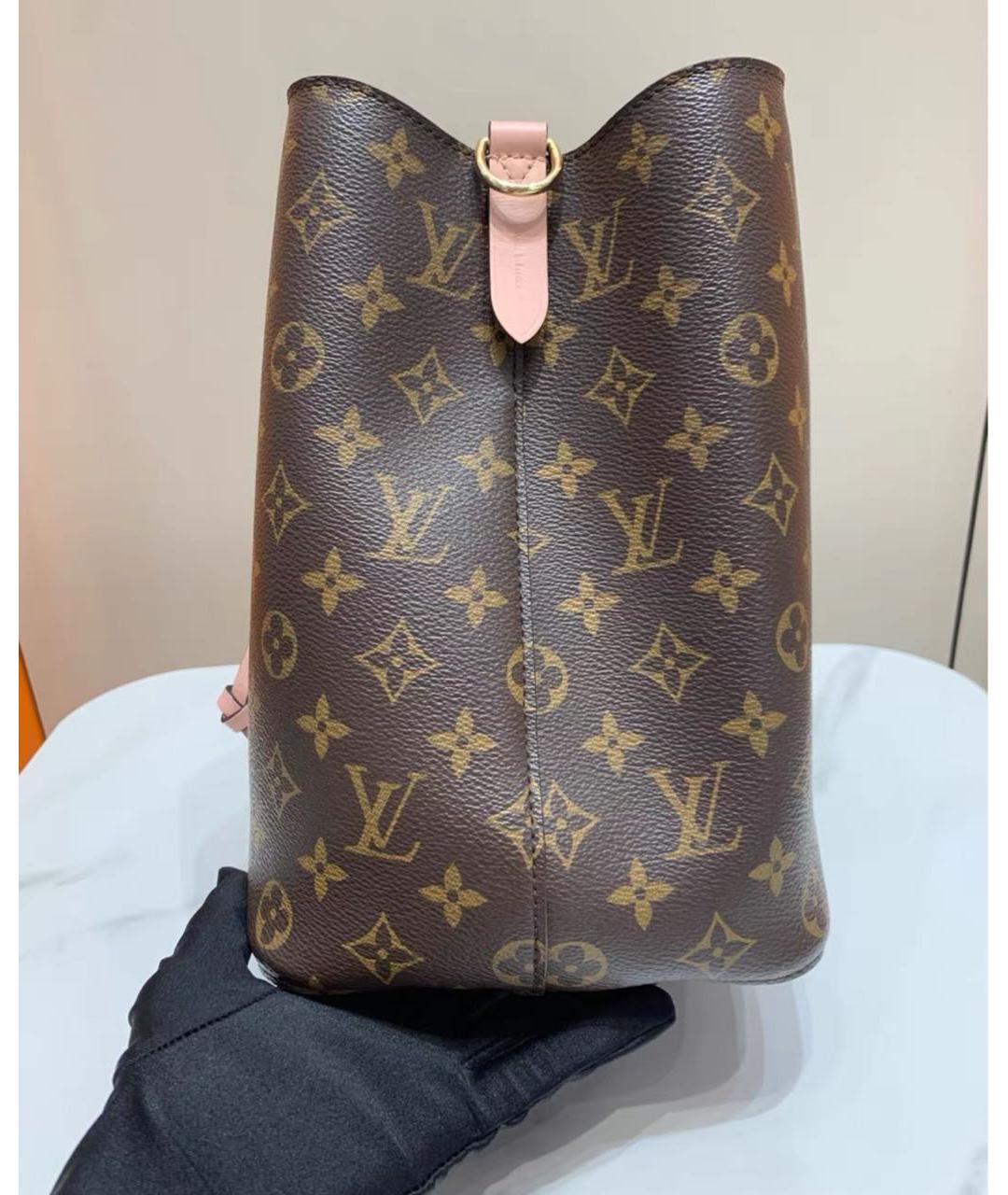 LOUIS VUITTON Коричневая сумка через плечо из канвы, фото 4