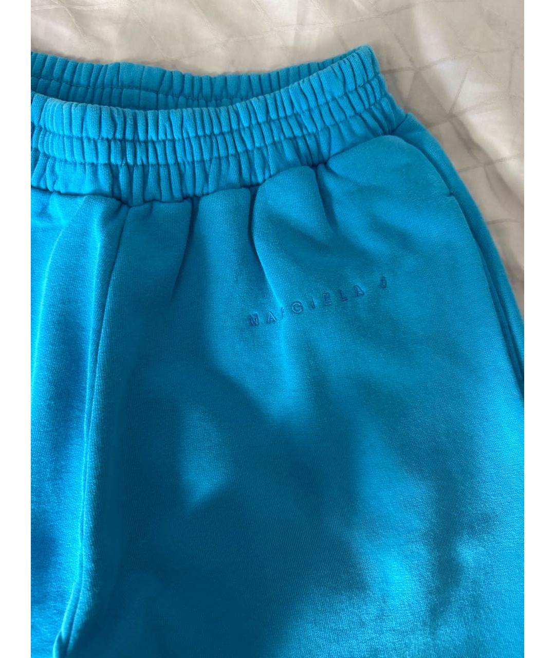 MM6 MAISON MARGIELA Голубые спортивные брюки и шорты, фото 4