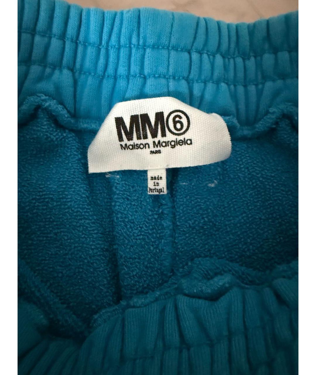 MM6 MAISON MARGIELA Голубые спортивные брюки и шорты, фото 6