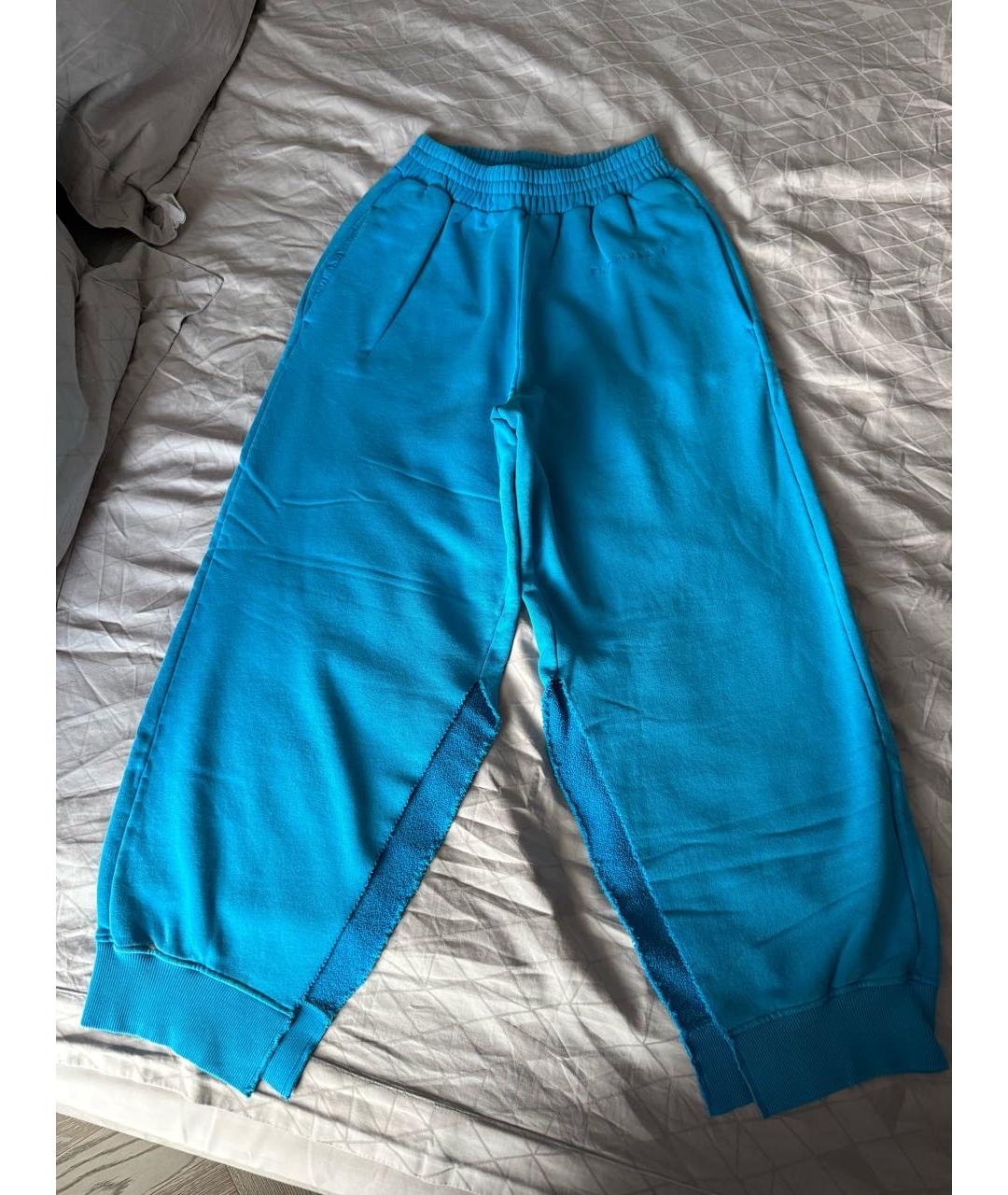 MM6 MAISON MARGIELA Голубые спортивные брюки и шорты, фото 5