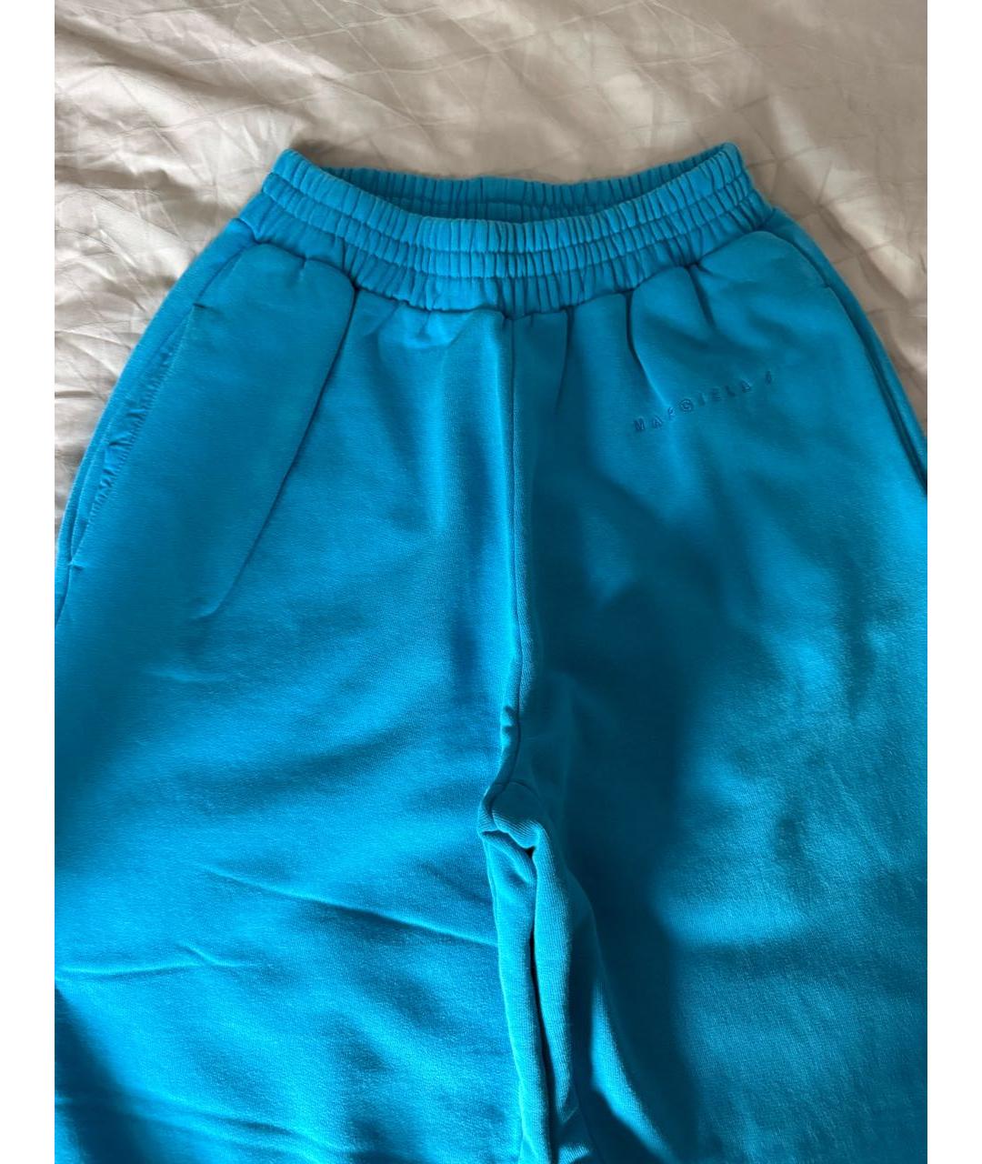 MM6 MAISON MARGIELA Голубые спортивные брюки и шорты, фото 3
