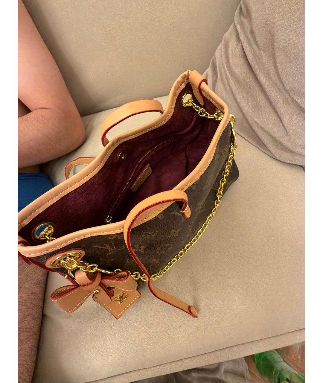 LOUIS VUITTON Коричневая сумка через плечо из канвы, фото 2