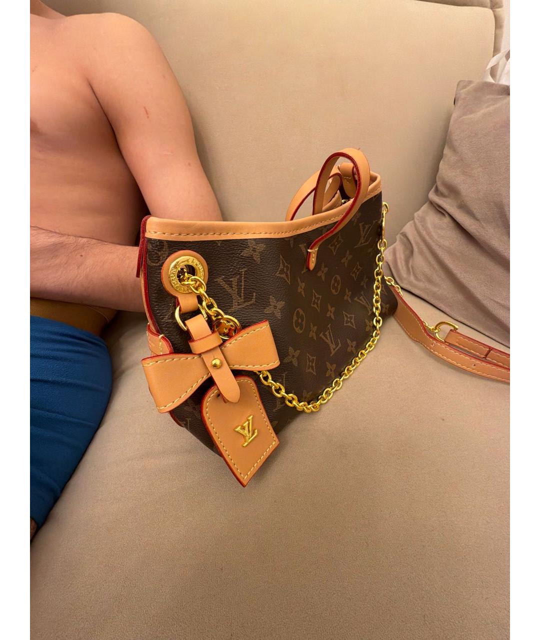 LOUIS VUITTON Коричневая сумка через плечо из канвы, фото 5
