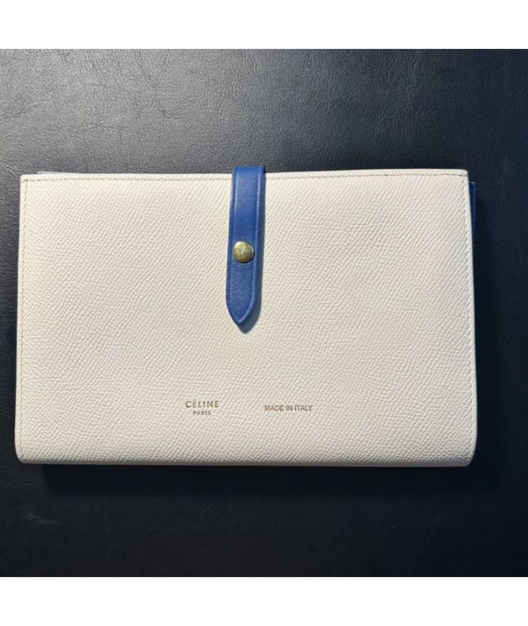 CELINE Белый кожаный кардхолдер, фото 7