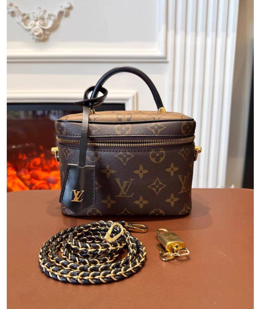 LOUIS VUITTON Коричневая сумка через плечо из канвы, фото 7