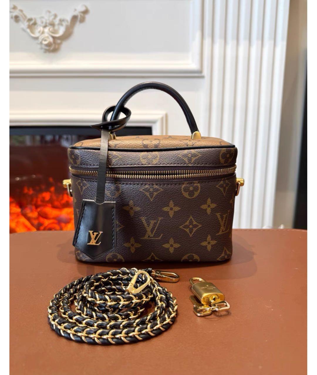 LOUIS VUITTON Коричневая сумка через плечо из канвы, фото 2