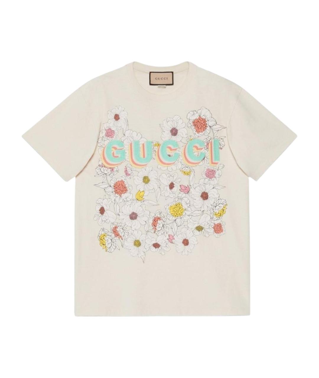 GUCCI Бежевая футболка, фото 1