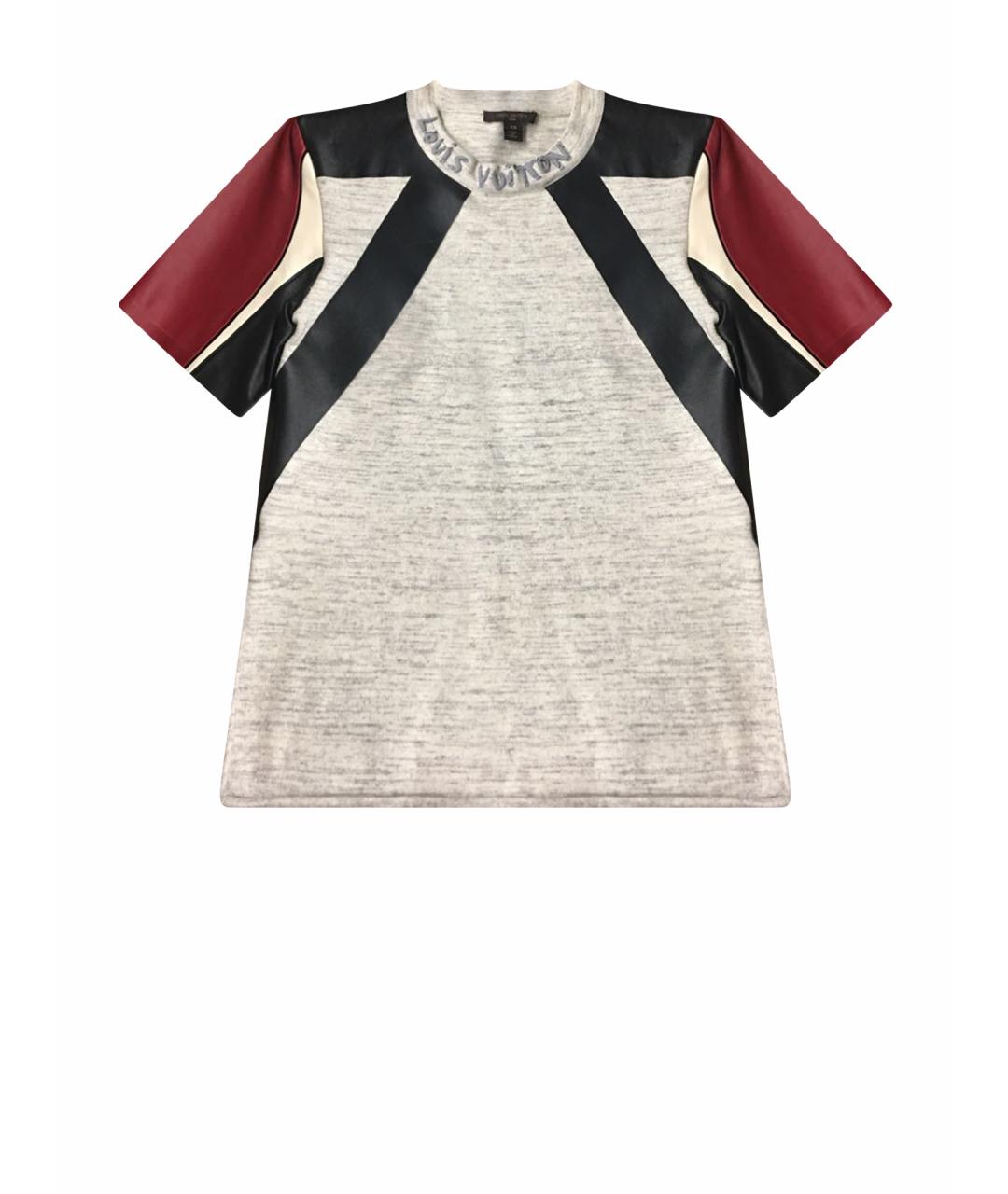 LOUIS VUITTON Мульти шерстяная футболка, фото 1