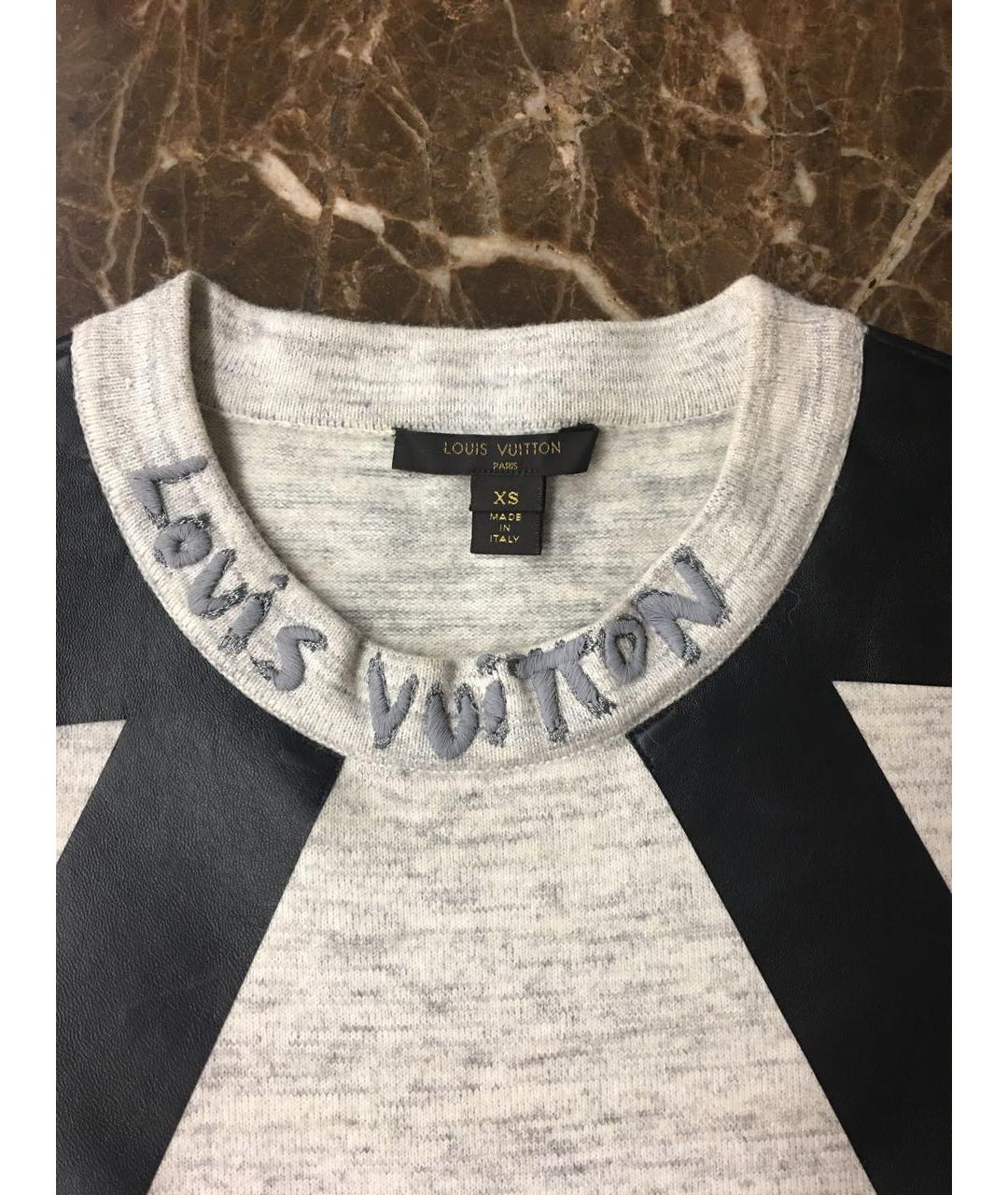 LOUIS VUITTON Мульти шерстяная футболка, фото 3