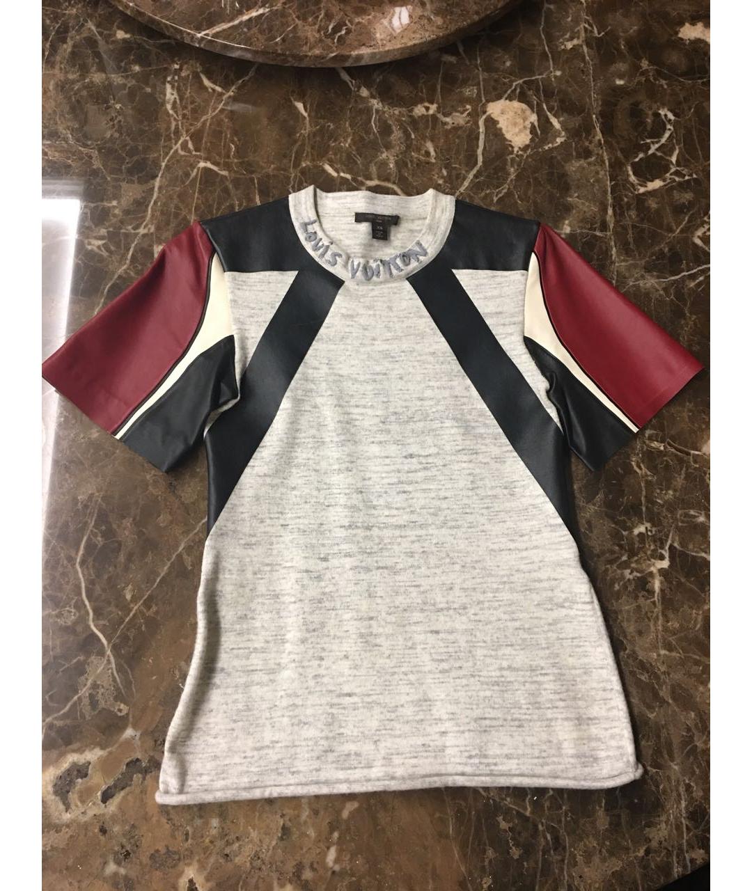 LOUIS VUITTON Мульти шерстяная футболка, фото 8