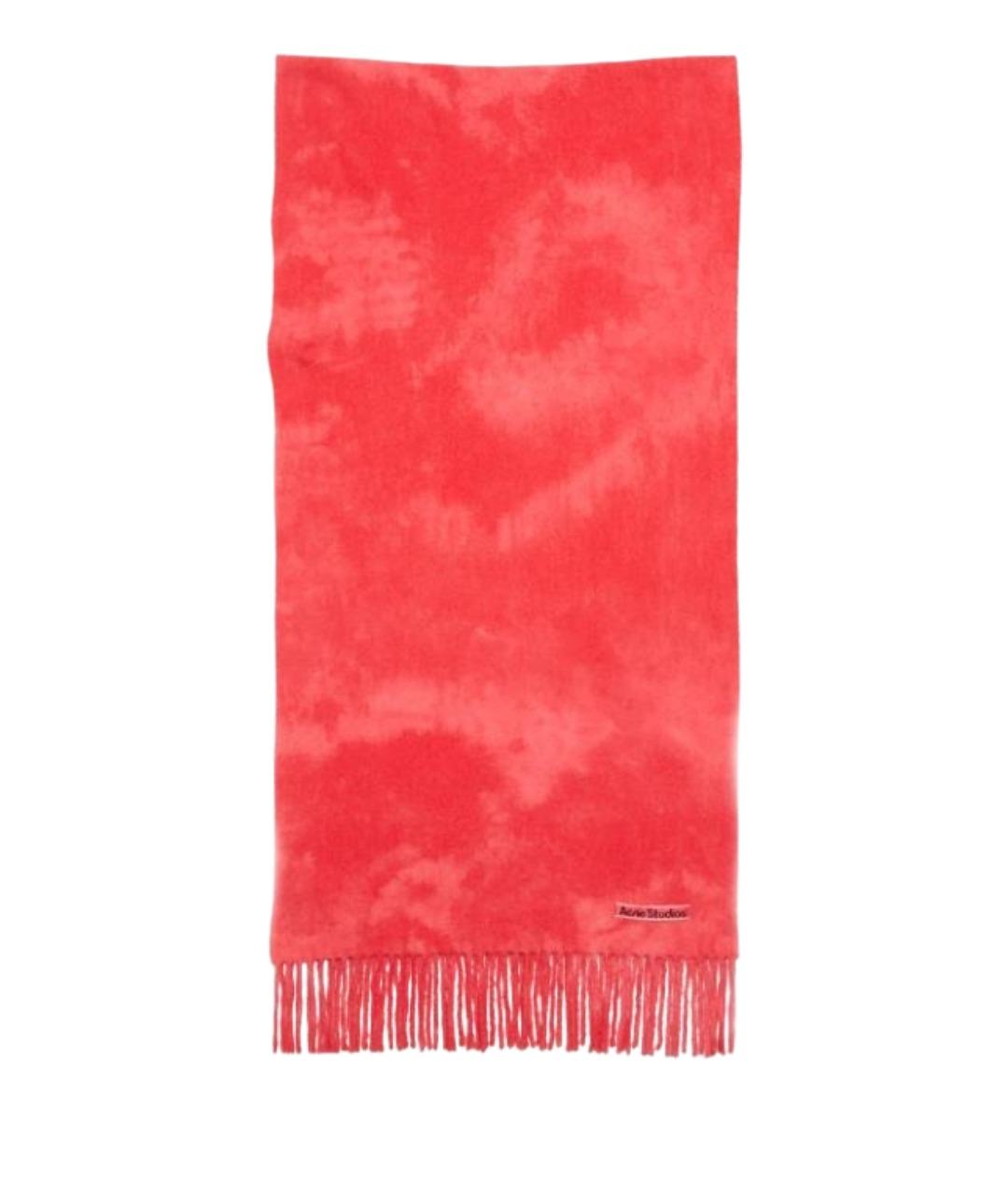 ACNE STUDIOS Красный шарф, фото 1