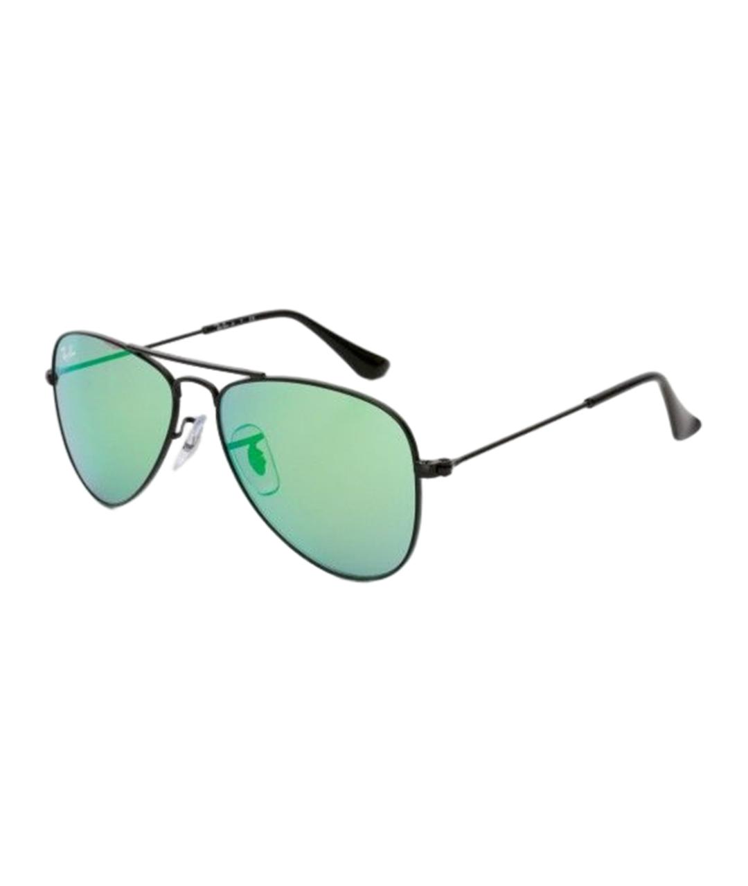 RAY BAN Черные металлические солнцезащитные очки, фото 1