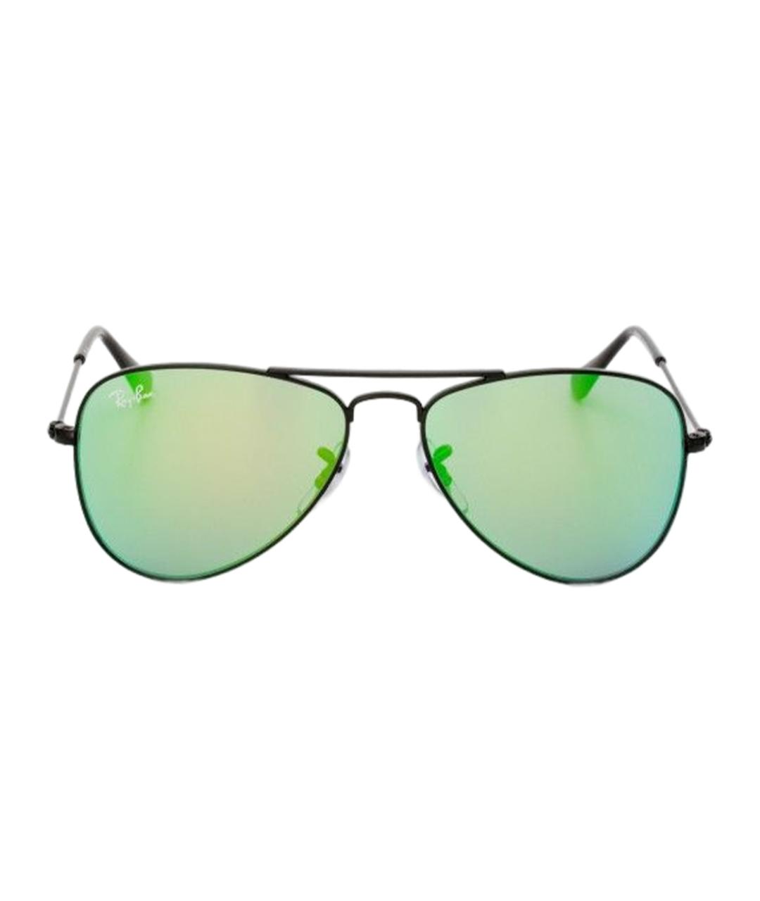 RAY BAN Черные металлические солнцезащитные очки, фото 2
