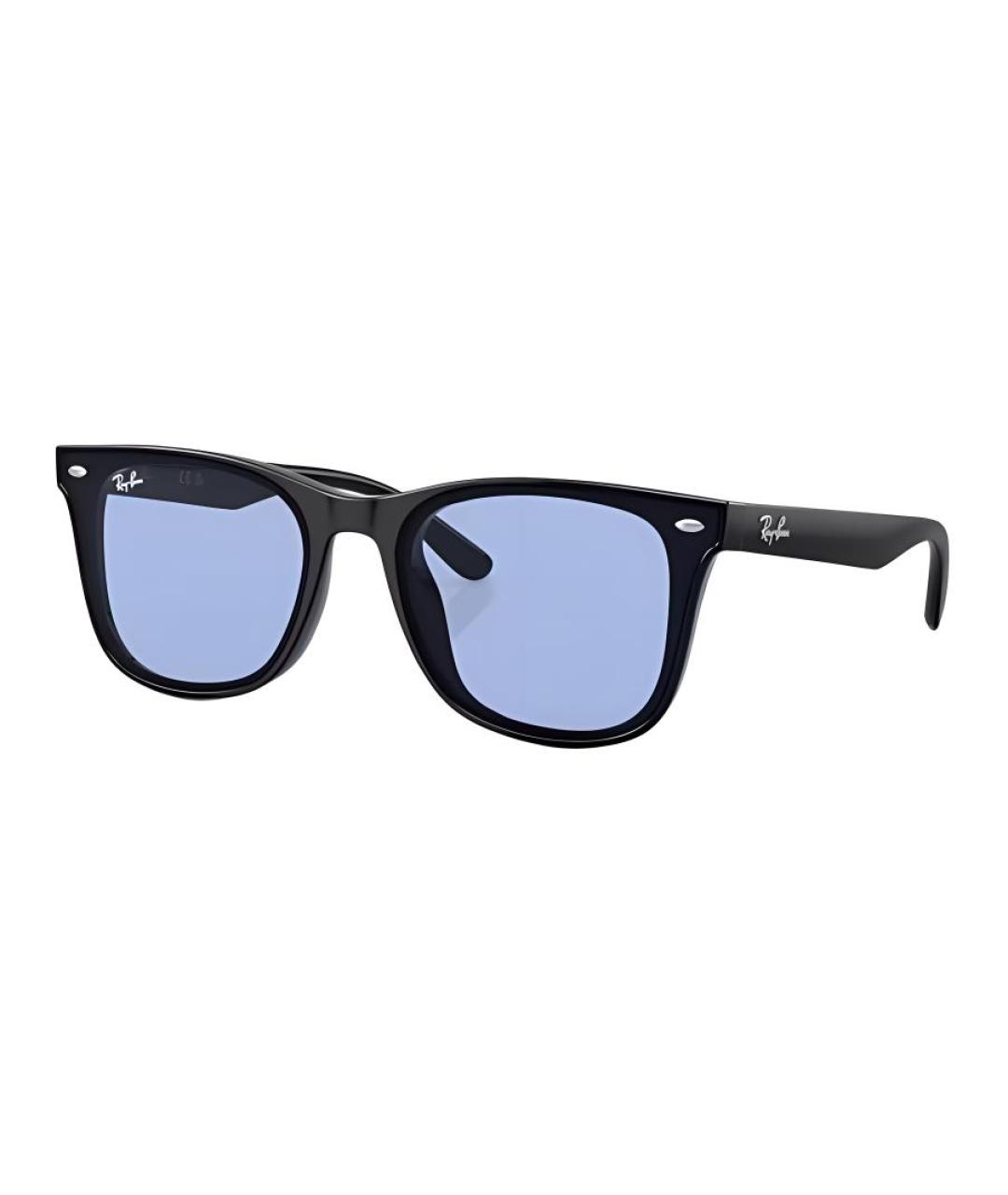 RAY BAN Черные пластиковые солнцезащитные очки, фото 1