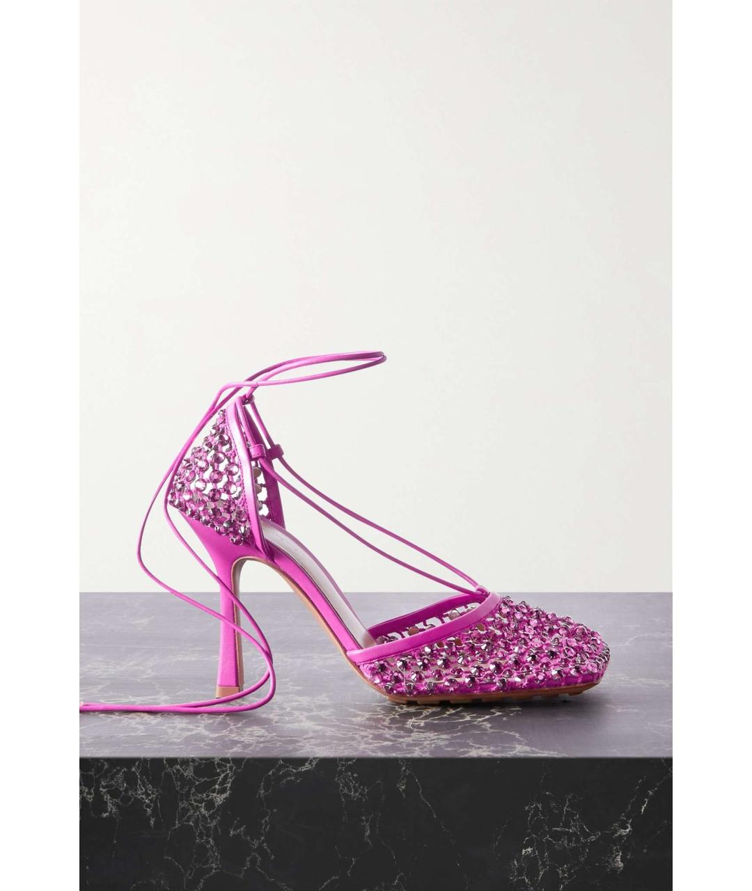 BOTTEGA VENETA Фуксия туфли, фото 3