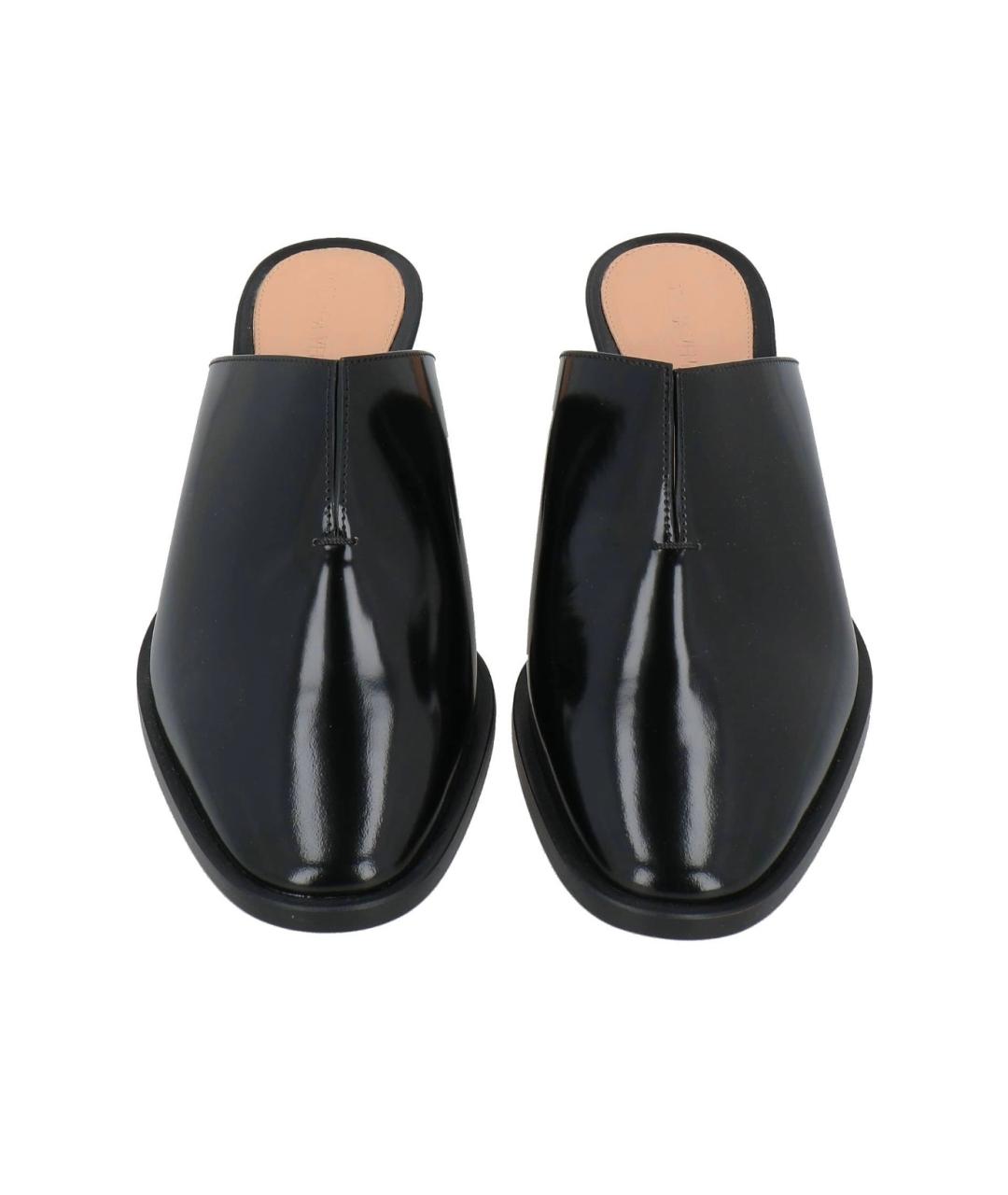 BOTTEGA VENETA Черные кожаные мюли, фото 3