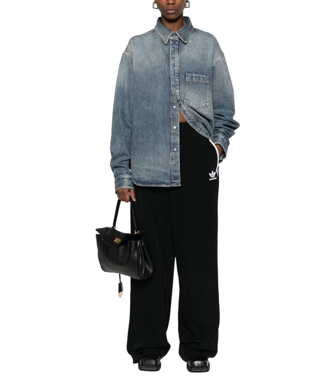 BALENCIAGA Синяя деним рубашка, фото 3