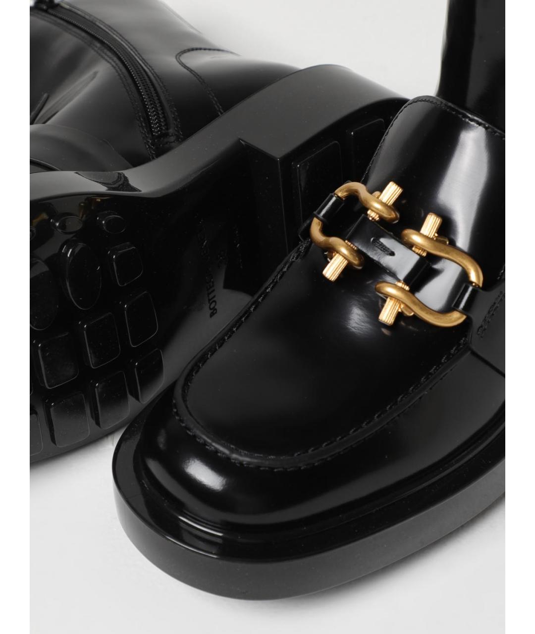 BOTTEGA VENETA Черные кожаные ботинки, фото 7