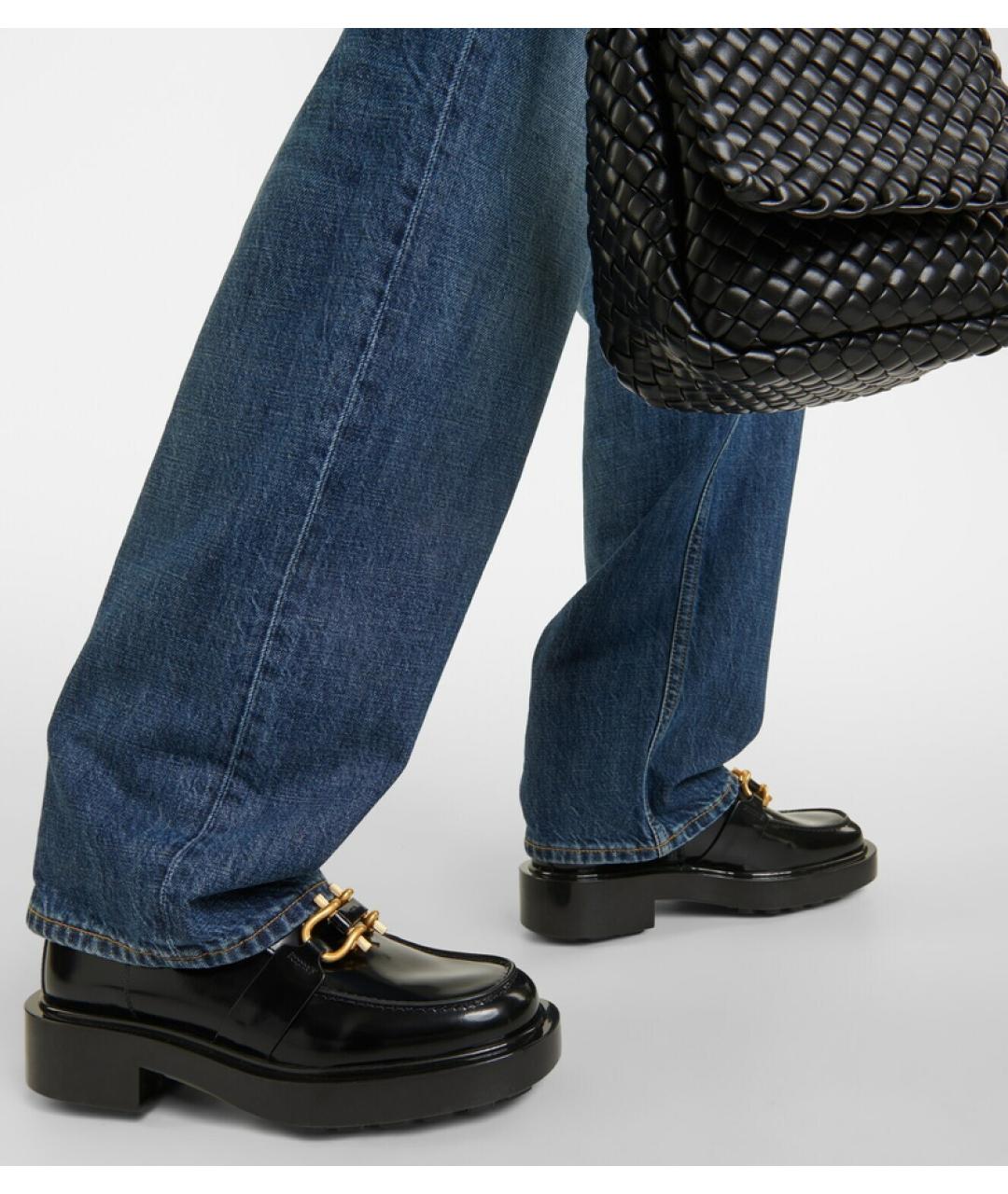 BOTTEGA VENETA Черные кожаные ботинки, фото 9