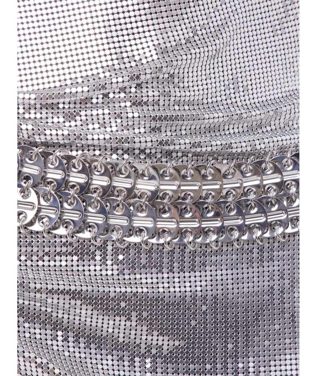 PACO RABANNE Серебряный ремень, фото 3